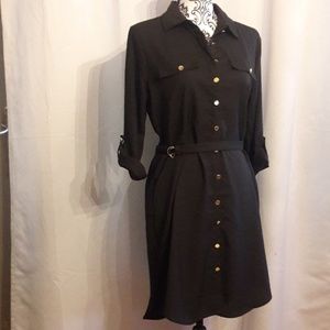 NWT Black button up Dress Large